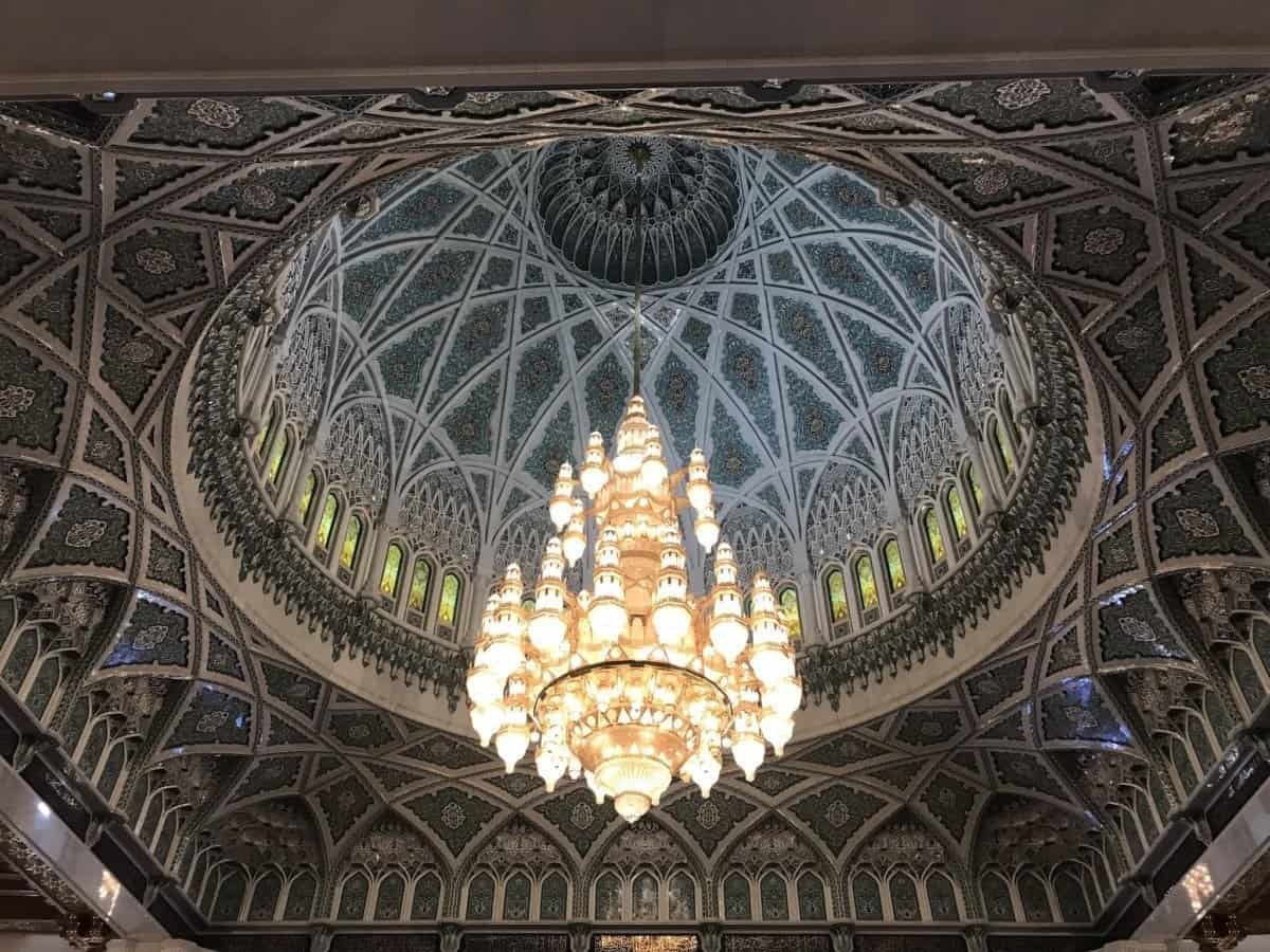 Sultan Qaboos Grand Mosque chandelier - the travelling twins