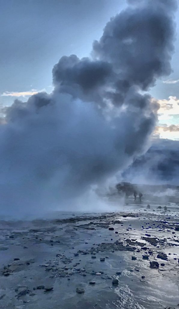 geyser  - geothermal area located on the ring road