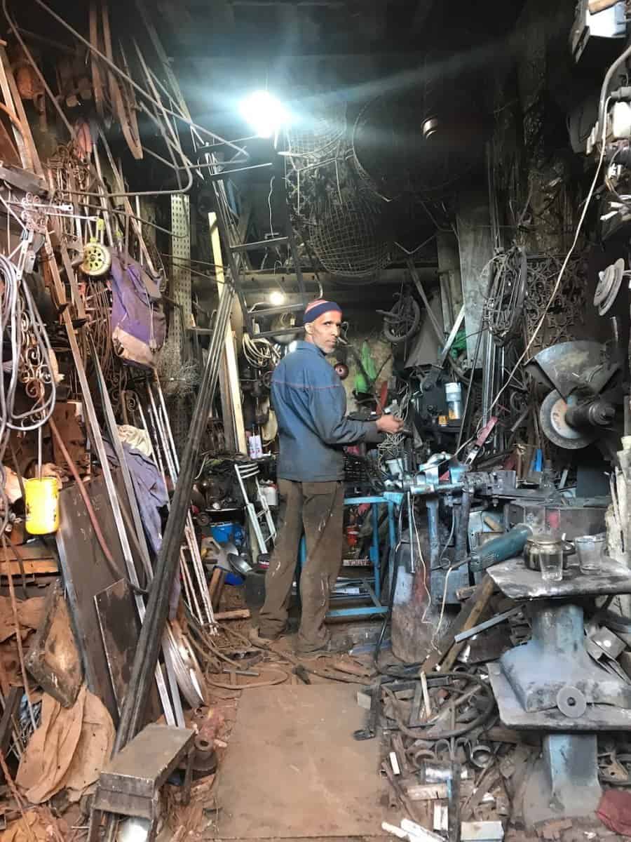 Marrakech souk - metal workshop