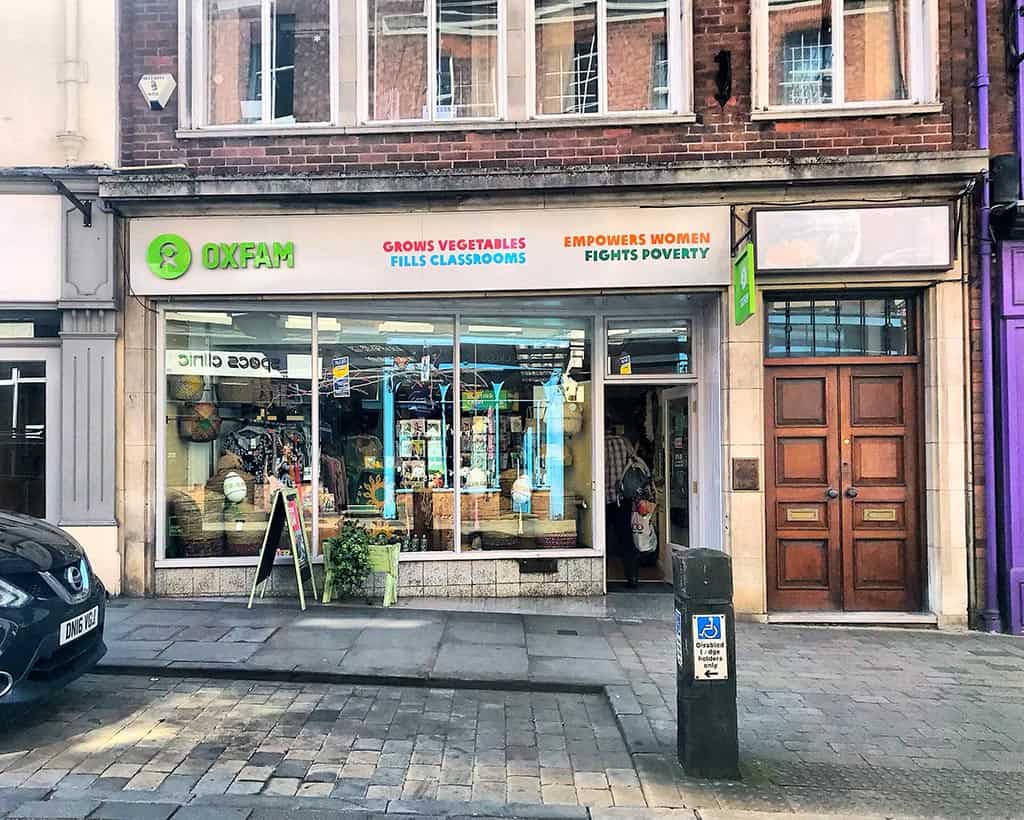 Charity shop Shrewsbury - oxfam