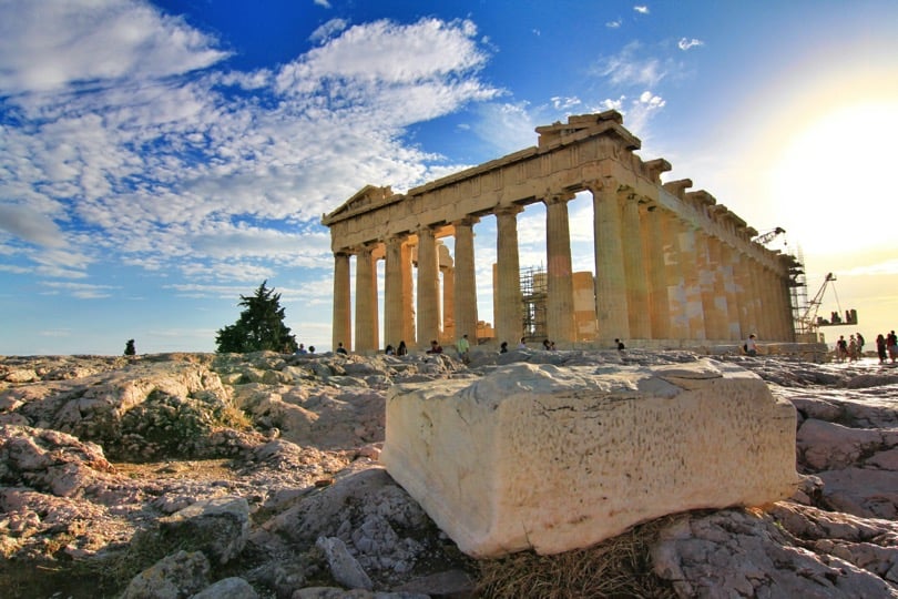 Parthenon in capital Athens - the most popular tourist site - Facts about Greece