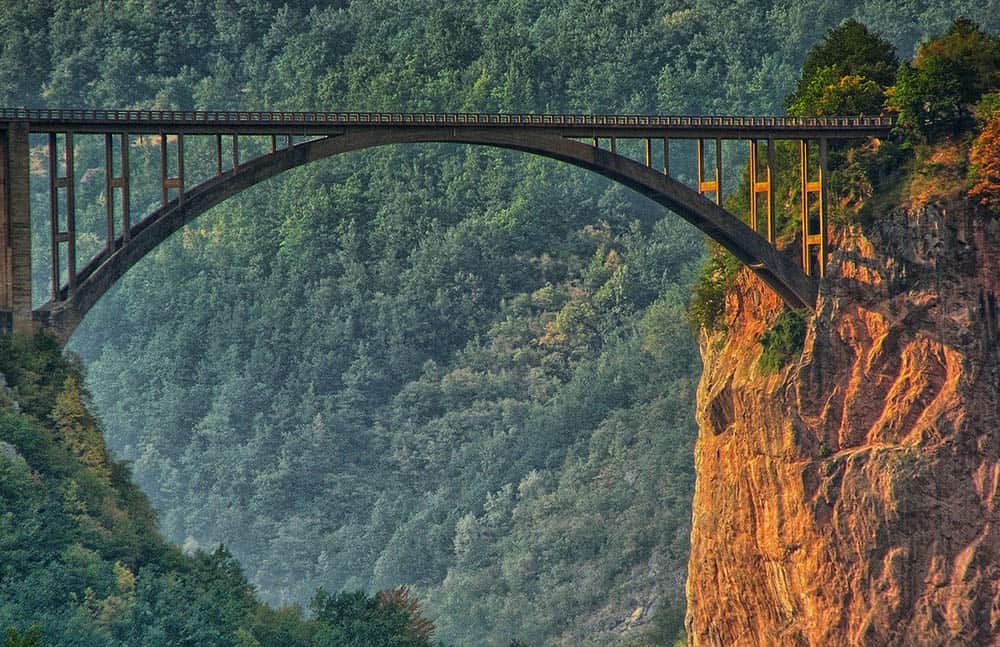 Tara river bridge - national park