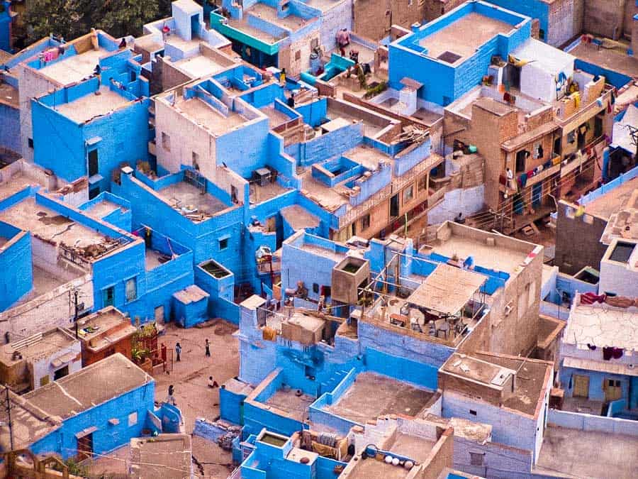 Dżodhpur (Jodhpur) niebieski miasto Indii 