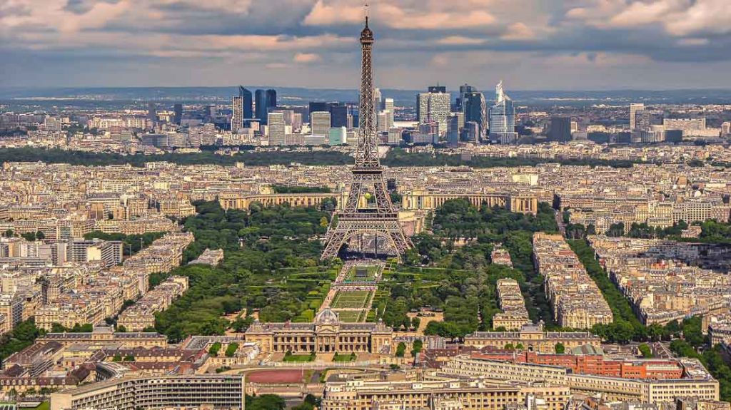 Tower Eiffel, Paris the most recognizable monuments in France