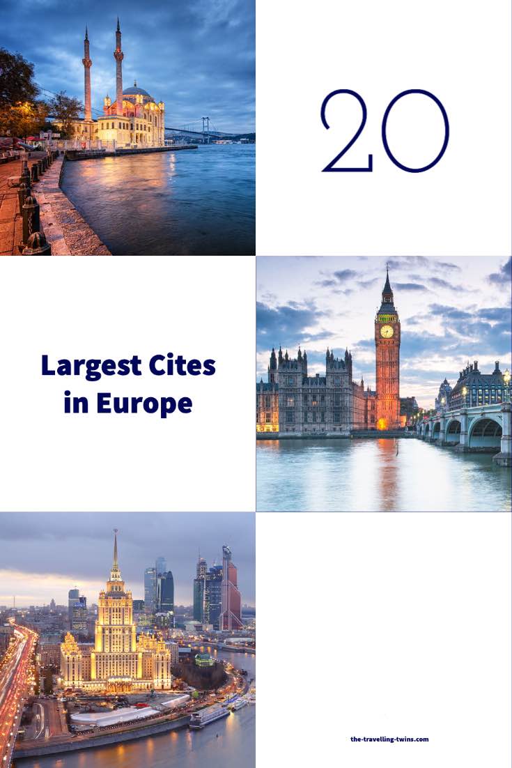 20 largest cities in Europe 10