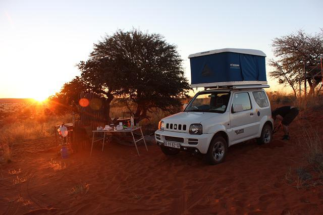 types of camping - rooftop tent