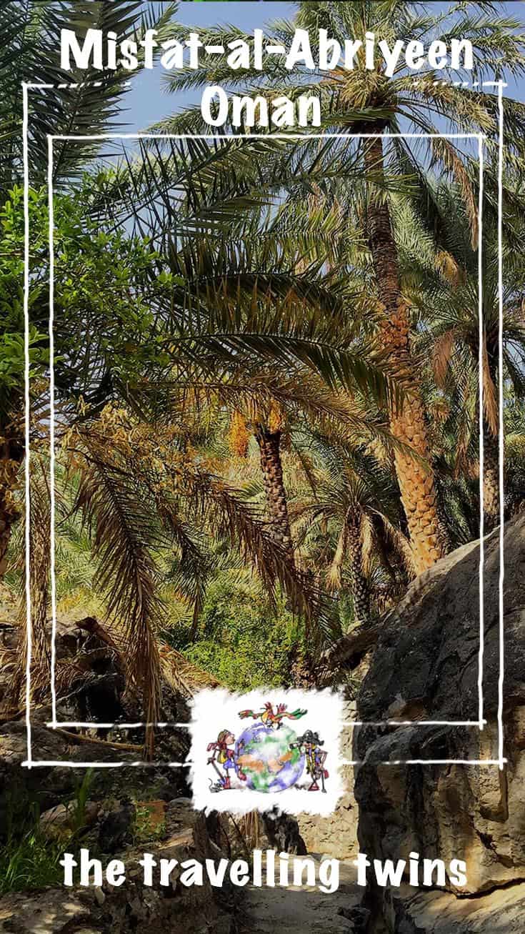Misfat Al Abriyeen is a tiny hill village, high in the Hajar Mountains. It is one of the oldest and prettiest settlements in Oman.  Mountain springs provide water for agricultural terraces growing dates and bananas. 
