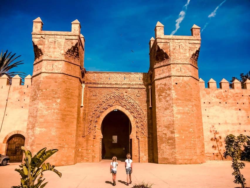 things to do in Rabat - visit Chellah site - on picture main gate