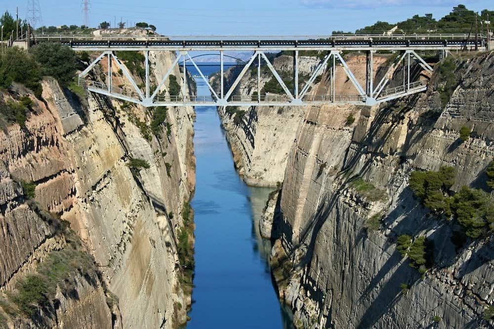 Corinth Canal most famous thing in Corinth  - new Corinth