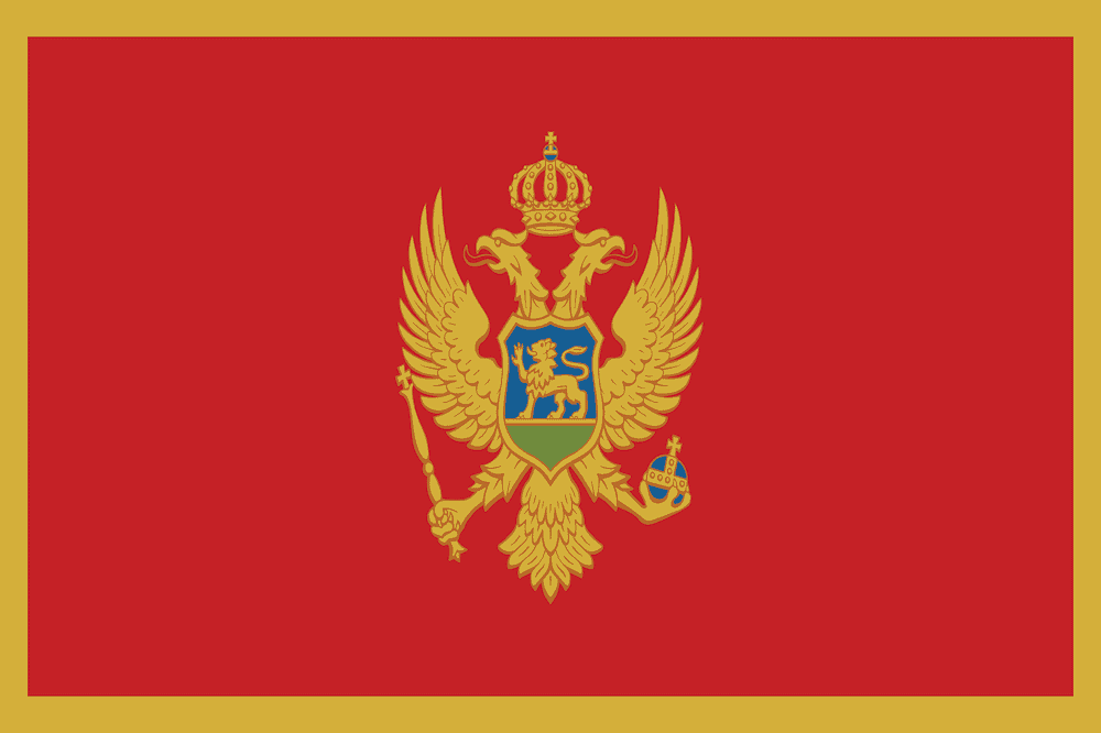 montenegro country flag