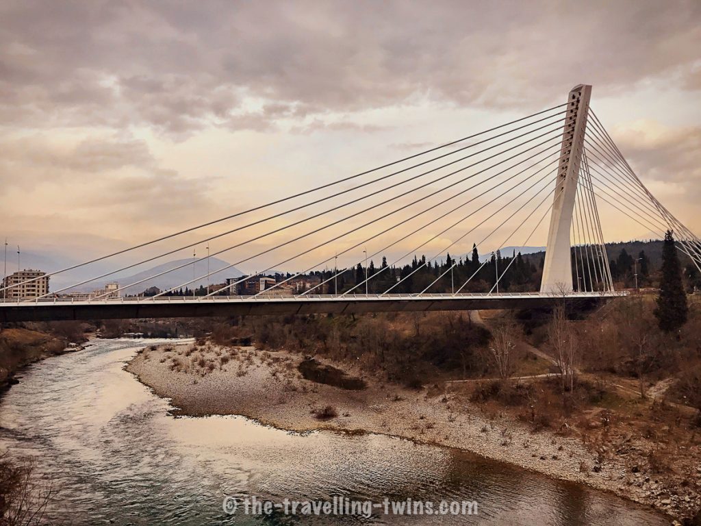 city center- things to do in Podgorica Montenegro - Millennium Bridge- Podgorica - day trips