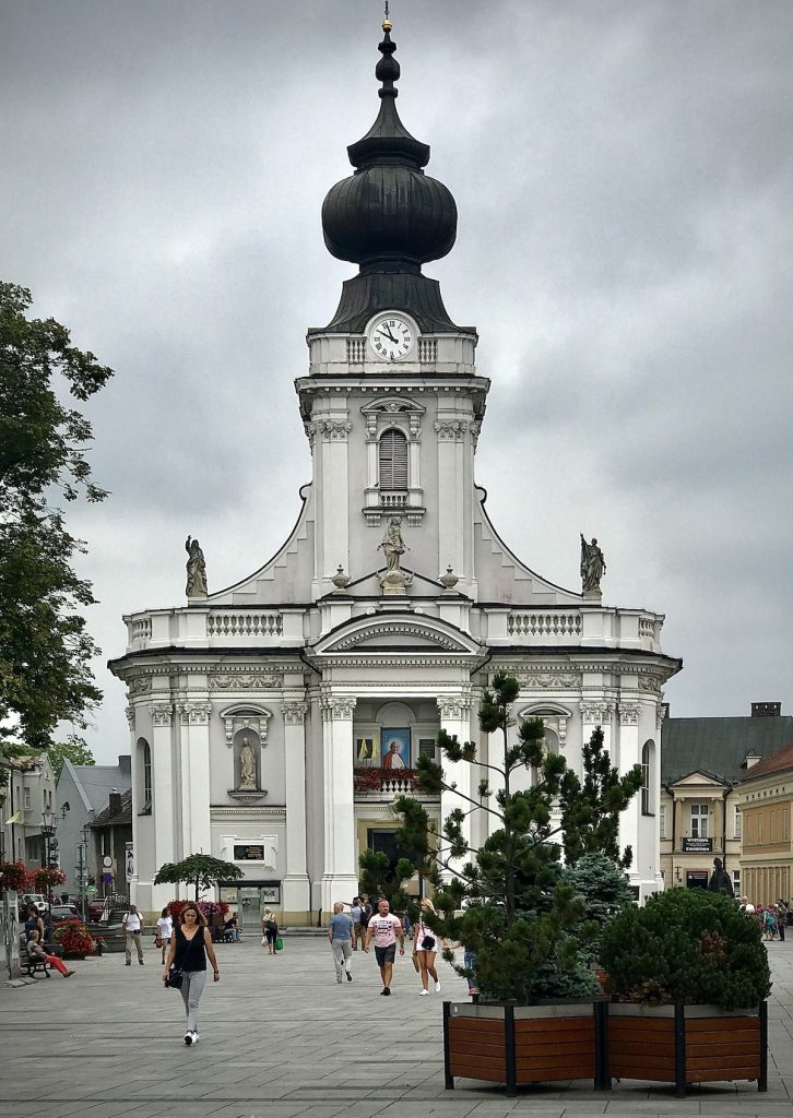 Church in Wadowice old town visit on your day tour from Krakow