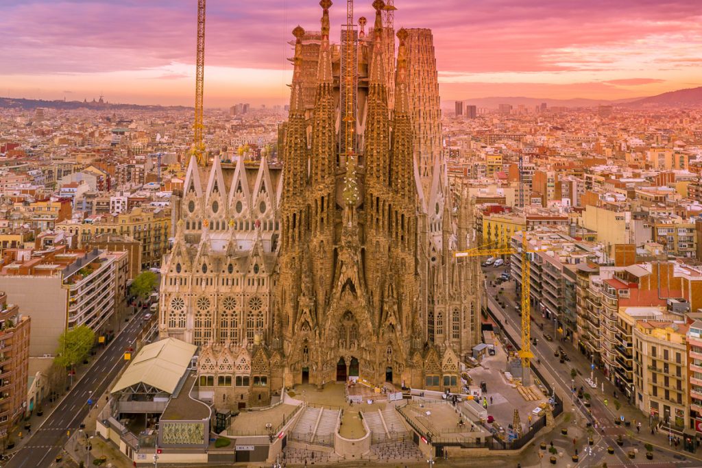 Landmarks in Spain sagrada familia barcelona spain