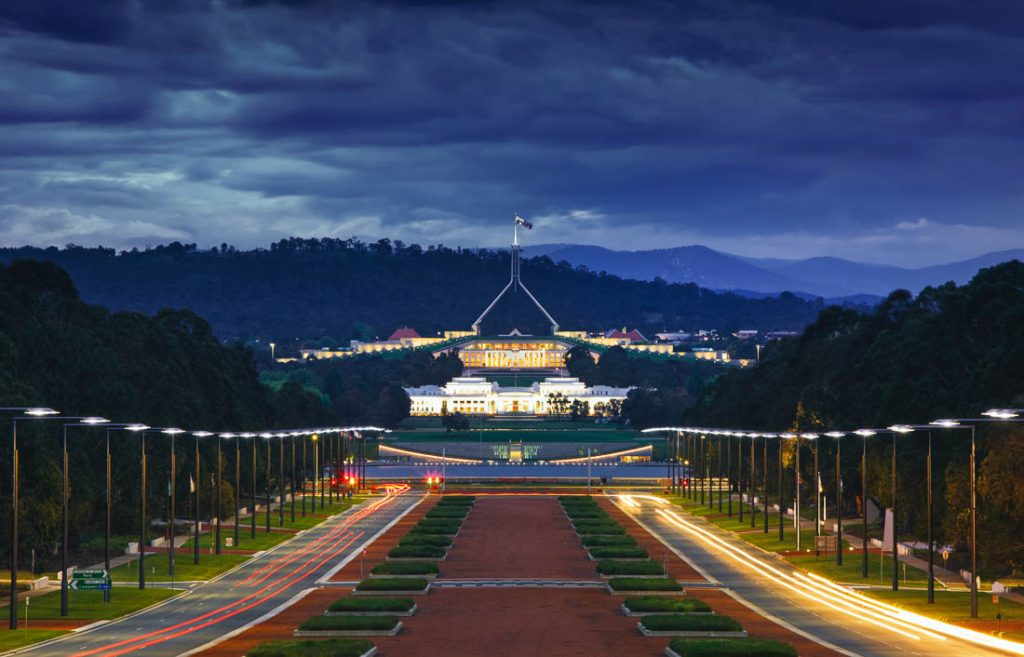 facts about canberra - parliament 