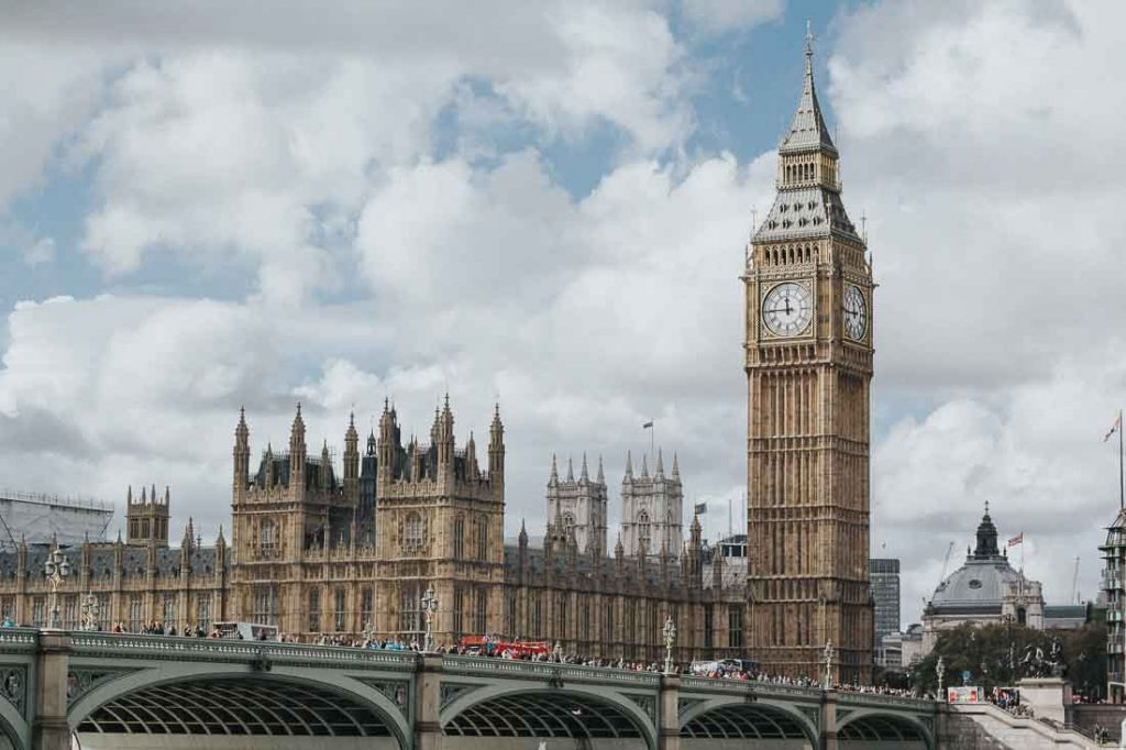 Big Ben and Palace of Westminster in London