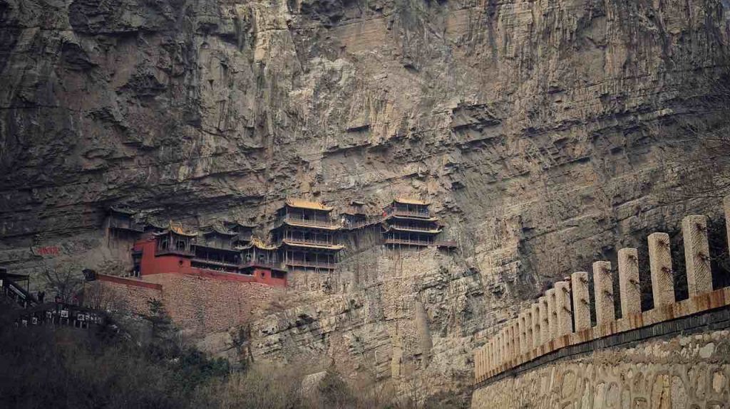 Świątynia Xuan Kong Si Wisząca Świątynia - północno wschodnie chiny