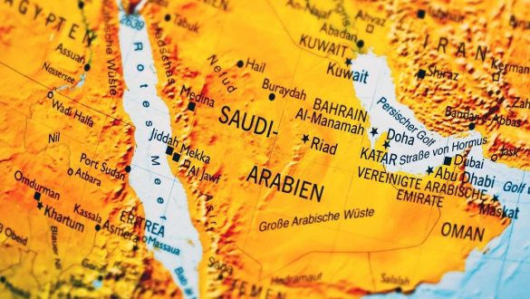 facts about Saudi Arabia - map