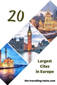 20 largest cities in Europe